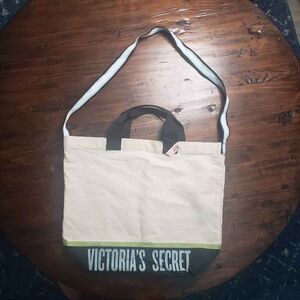 Victoria's Secret Canvas Logo Carry-all Tote Bag New‎